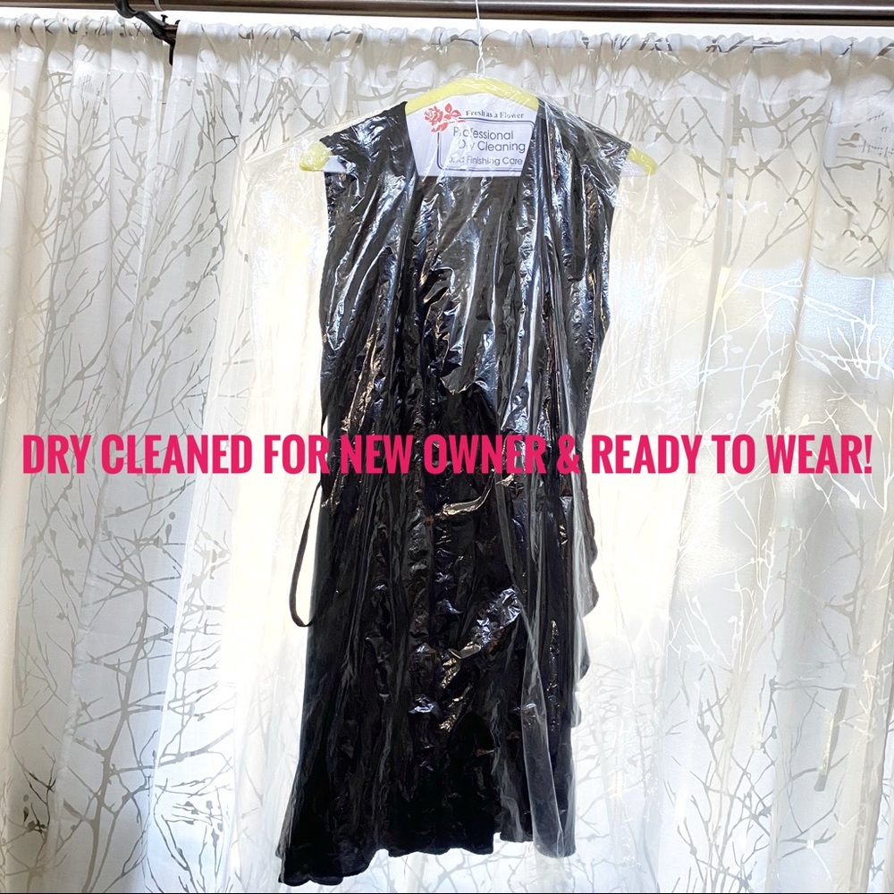 All Saints Krystal Black leopard print ruffle trim sleeveless wrap dress - Picture 13 of 13